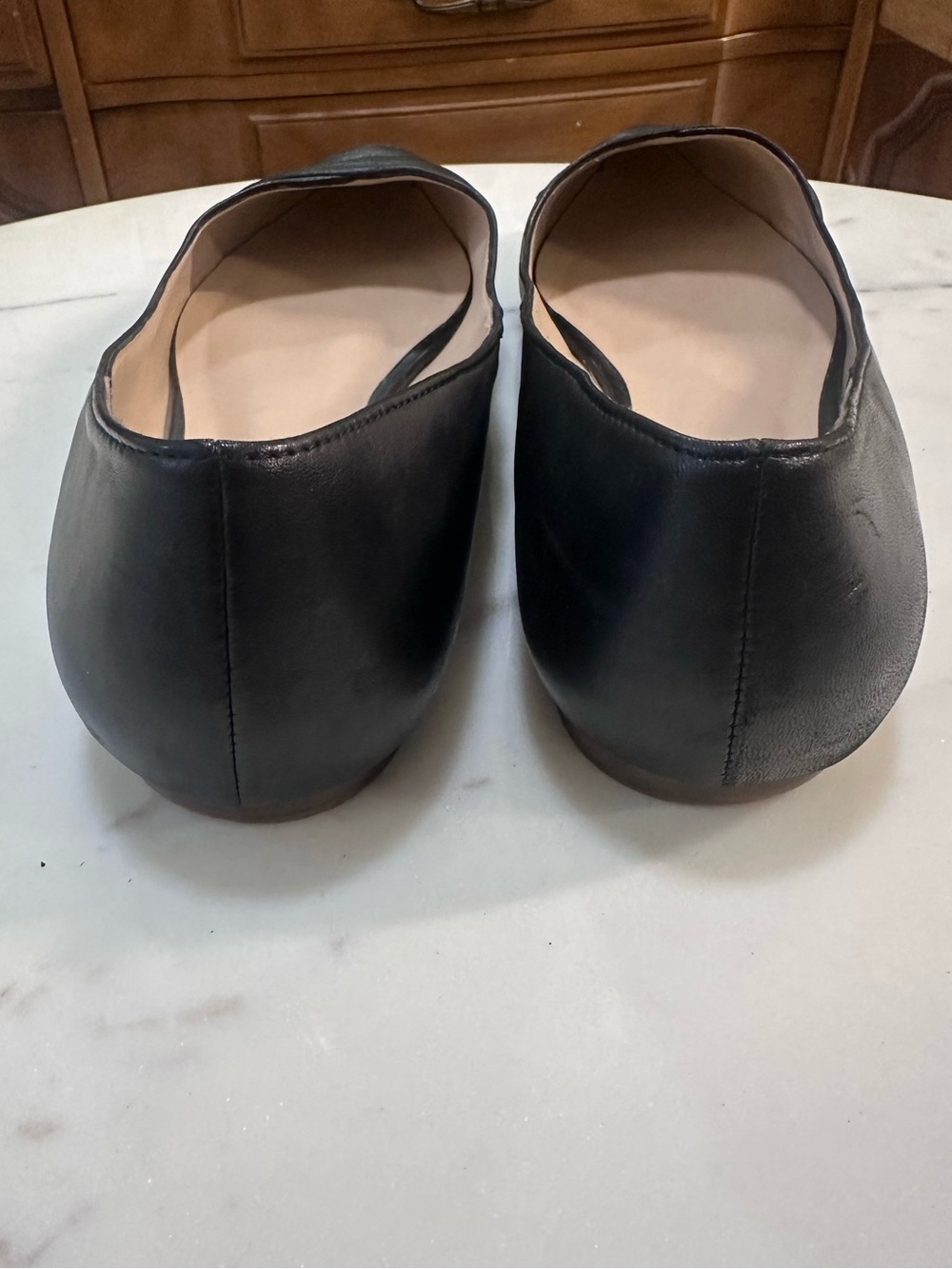 Franco Sarto Leather Pointed Toe Flats - size 9.5 - Picture 2 of 6